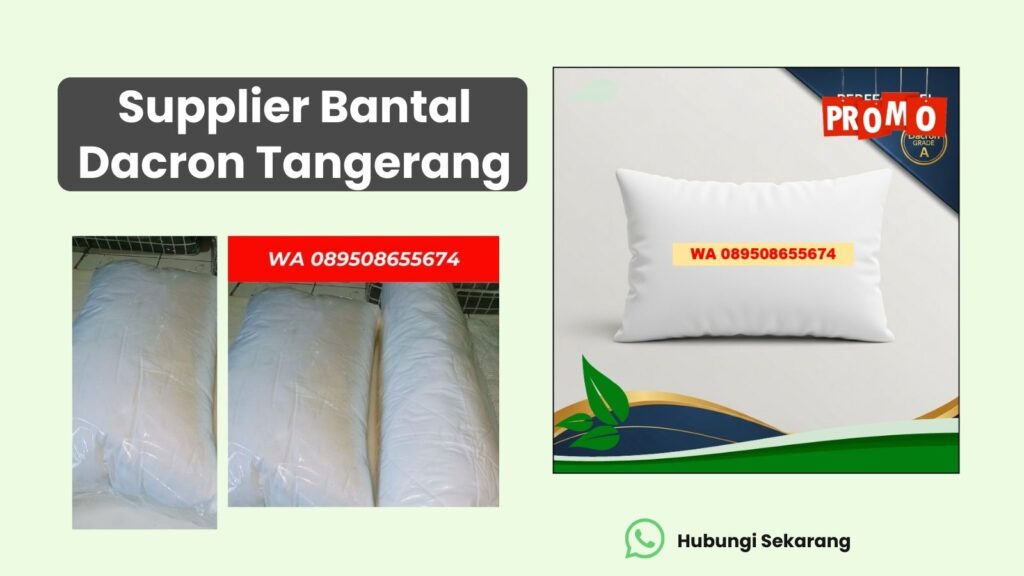 supplier bantal dacron tangerang